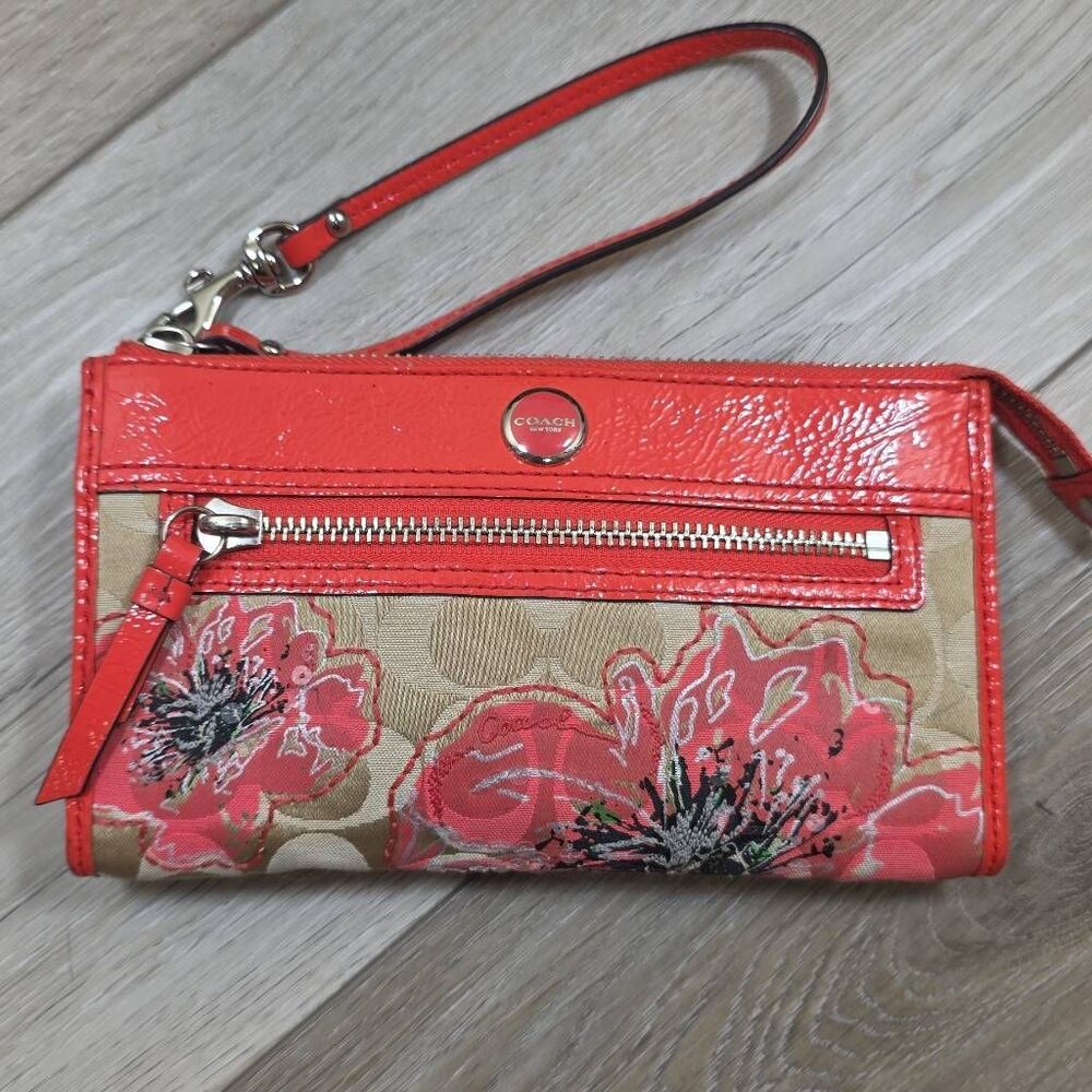 Coach Poppy Placed Flower Glam Tote Floral Sequin Shoulder Bag K1182-19029 - Picture 14 of 16